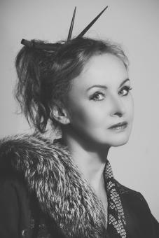 Free Stock Photo of Black and White Female - Portrait