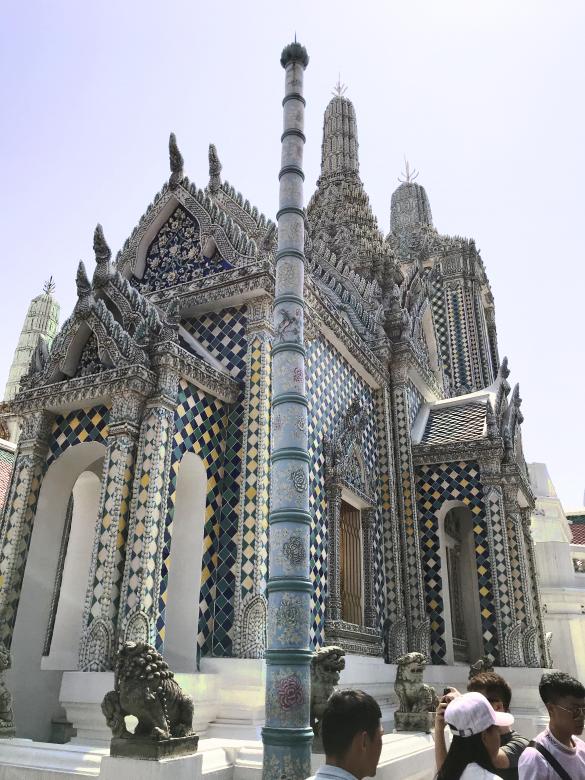 Free stock image of Mosaic Bangkok Buddhist Temple created by Dias Angela