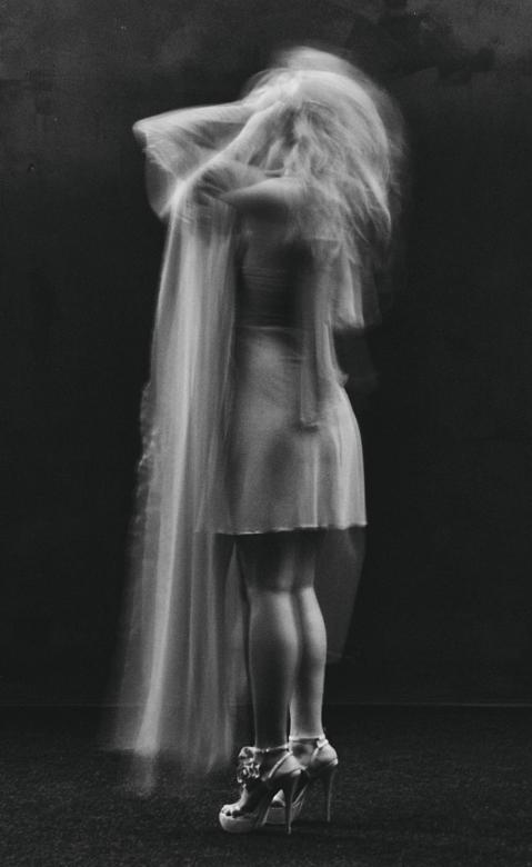 Free stock image of Multiple Exposure - Woman Standing - Monochrome created by Alexander Krivitskiy