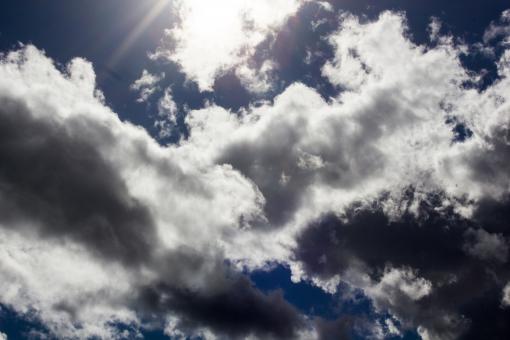 Free Stock Photo of Dark Cloudy Sky
