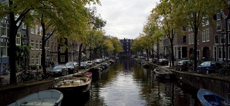 Free stock image of Canal in Amsterdam created by Hans Zeilstra