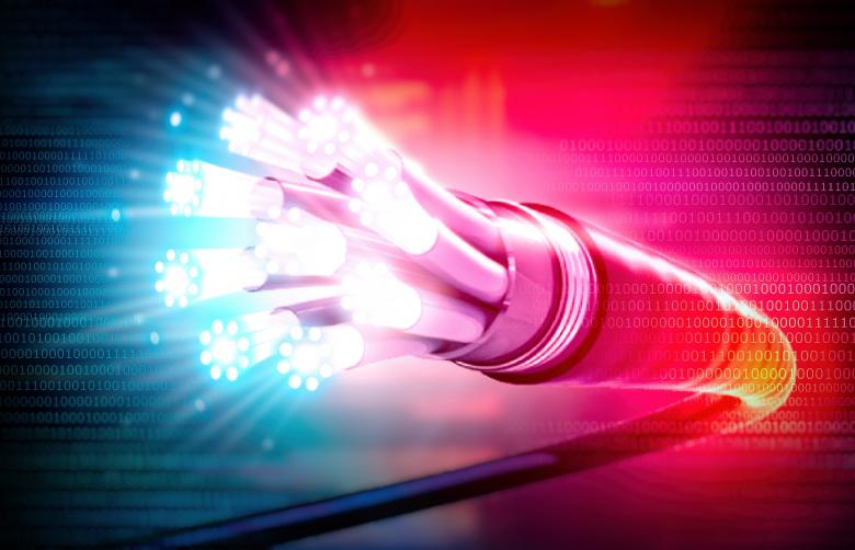 Free stock image of Optical Fiber Cable with Binary Code - Connectivity created by Jack Moreh