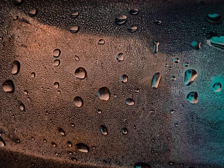 Free stock image of Droplets on Metal Surface created by Madhu Singh