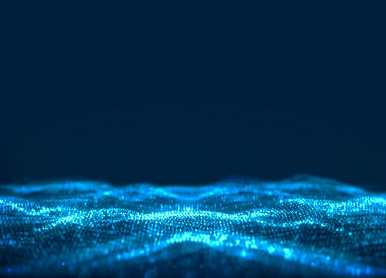 Free stock image of Abstract Background - Blue Waves and Particles - Technology created by Jack Moreh