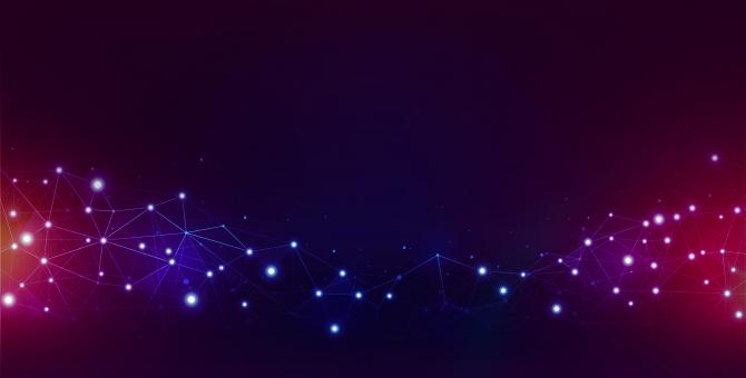 Abstract Background - Network with Light Effects - Free Stock Photo