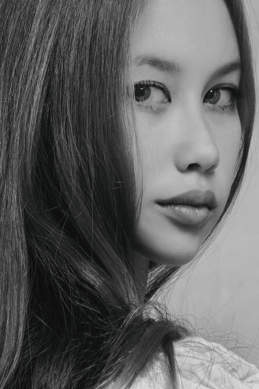Free stock image of Asian Model Portrait - Black and White created by Alexander Krivitskiy