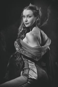 Free Stock Photo of Monochrome - Beautiful Model Portrait