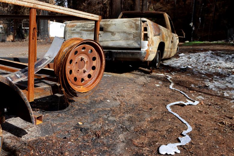 Free stock image of Burned Truck in Blue River created by Brian Walker