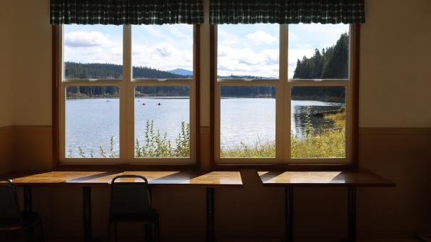 Free Stock Photo of Window Facing Clear Lake