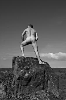 Nude on a Rock - Free Stock Photo