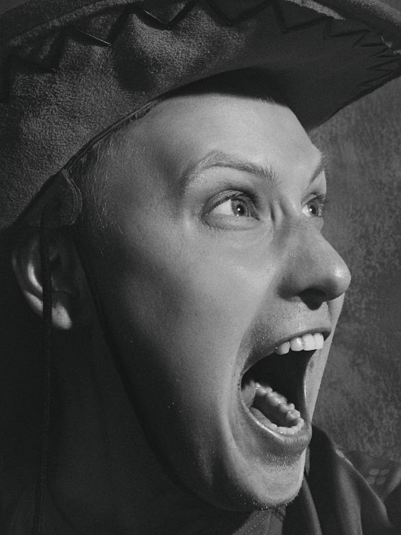 Free stock image of Screaming Man - Monochrome Portrait created by Alexander Krivitskiy