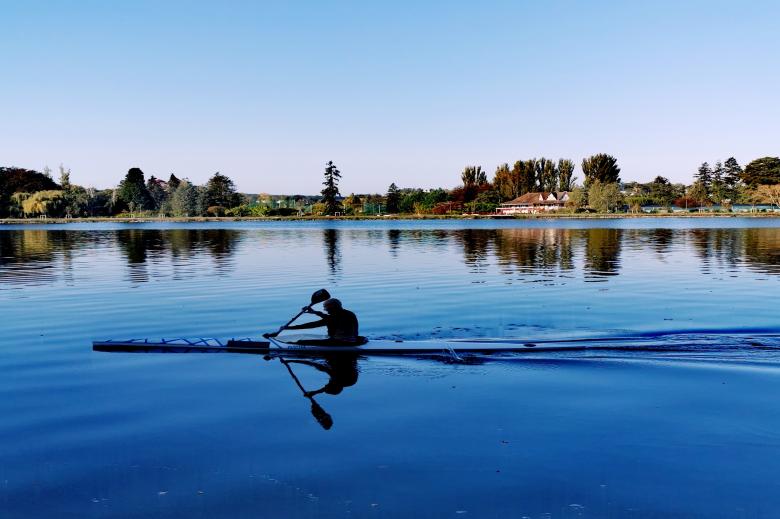 Free stock image of Kayaker Rowing on Water created by hassan