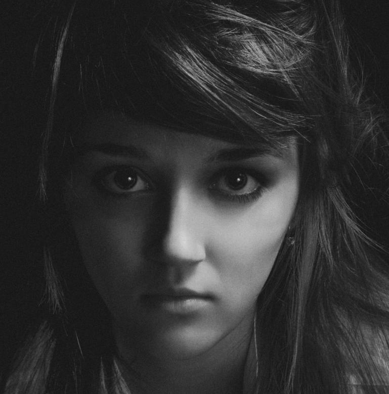 Free stock image of Young Girl - Monochrome Portrait created by Alexander Krivitskiy