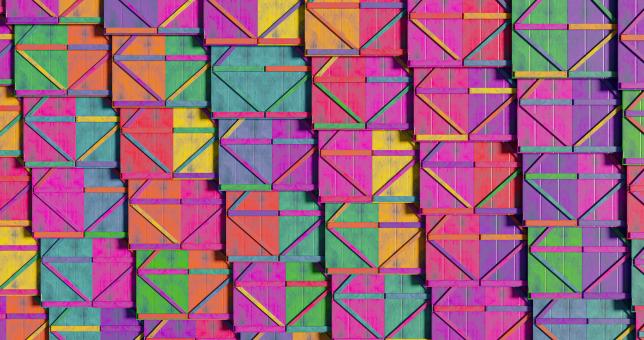 Colorful Window Pattern - Free Stock Photo