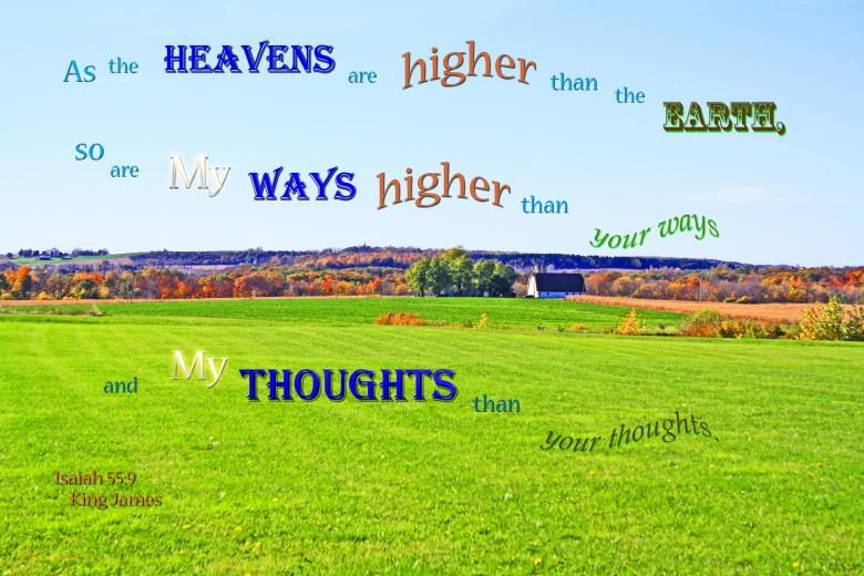 Free stock image of God's Ways-Thoughts Higher created by DFNatureAwed