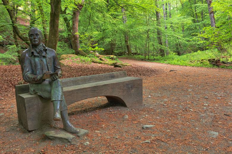 Free stock image of Forest Bench Statue - Robert Burns created by Nicolas Raymond