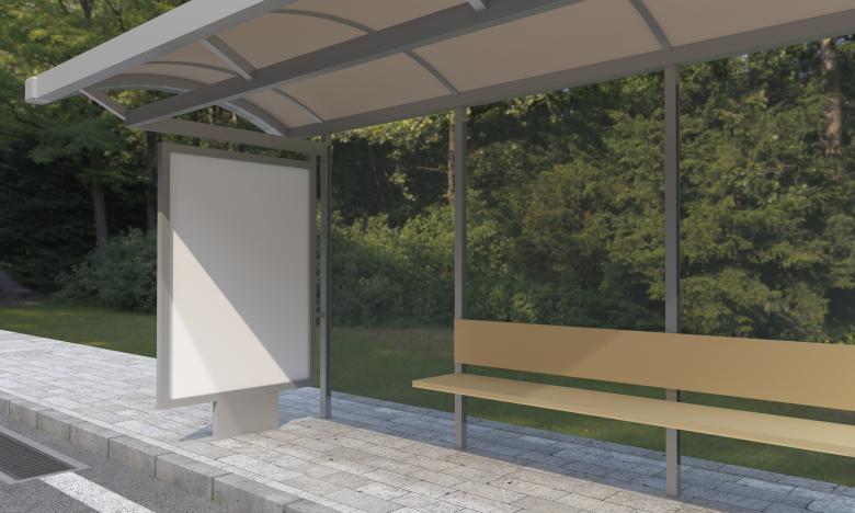 Free stock image of Mockup for Bus Shelter Side Poster created by Shahsoft Production