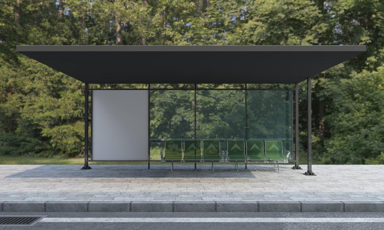 Free stock image of Mock-up for Busstop Poster Advertisement created by Shahsoft Production