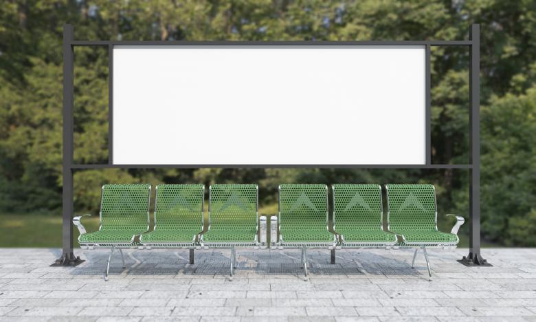 Free stock image of Mock-up for Bus-stop Billboard created by Shahsoft Production