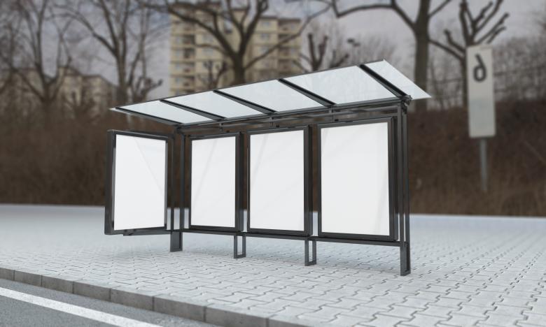 Free stock image of Mock-up for Bus Stop Posters created by Shahsoft Production