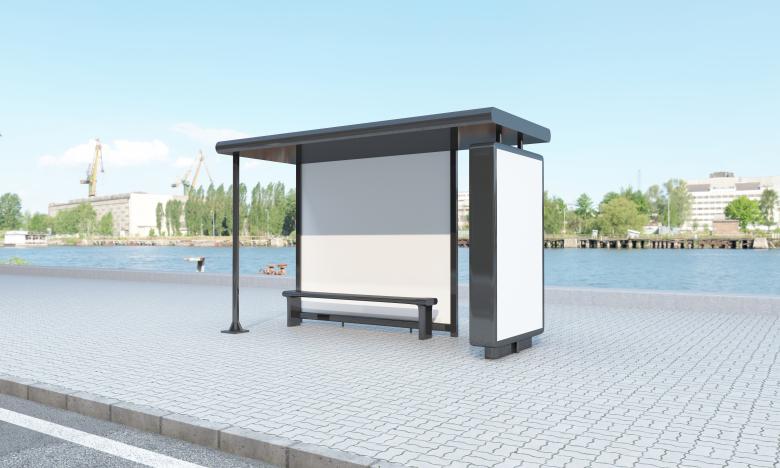 Free stock image of Busstop Advertising Mockup created by Shahsoft Production