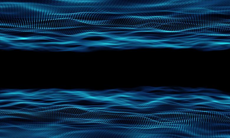 Free stock image of Blue Particles on Dark Background created by Jack Moreh
