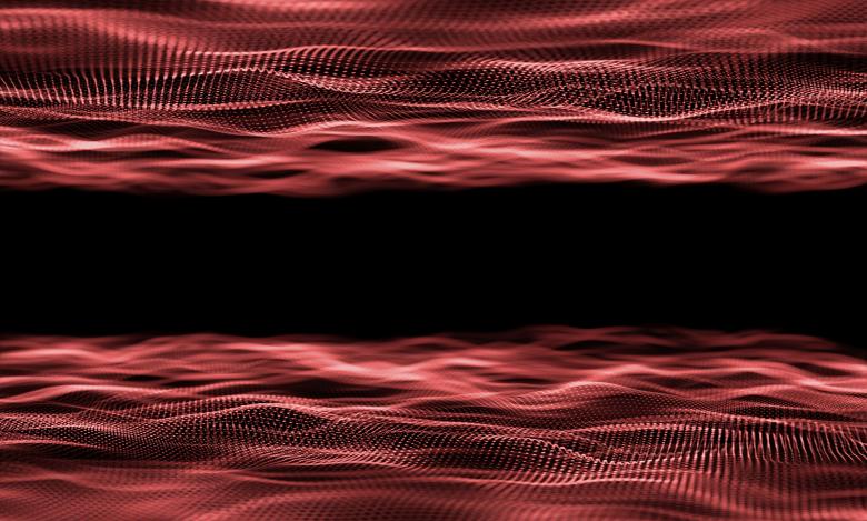Free stock image of Red Particles on Dark Background created by Jack Moreh