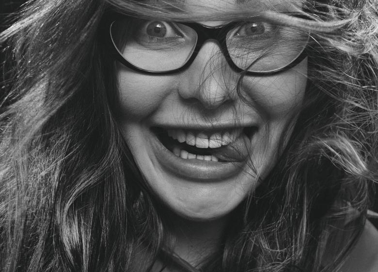 Free stock image of Goofy Girl - Monochrome created by Alexander Krivitskiy