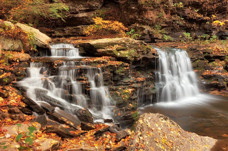 Free stock image of Autumn Cayuga Falls created by Nicolas Raymond