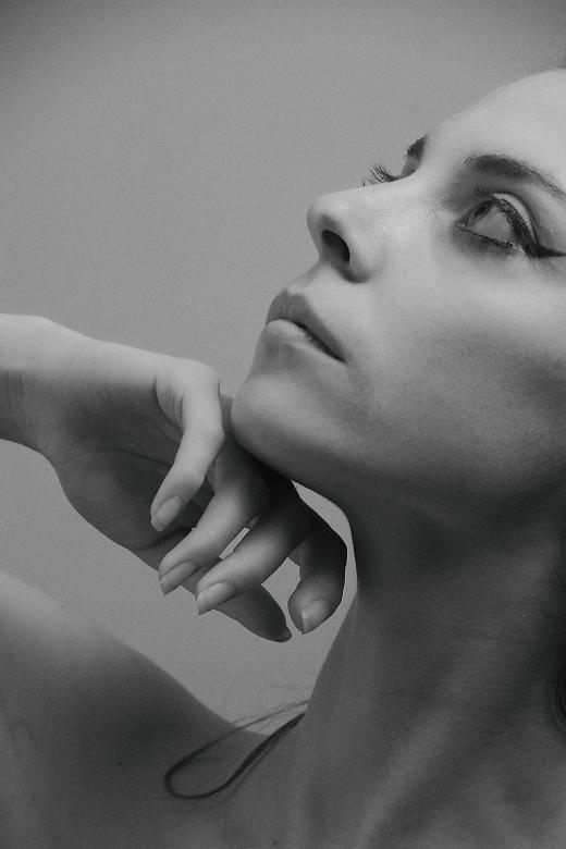 Free stock image of Woman Profile - Monochrome - Closeup created by Alexander Krivitskiy