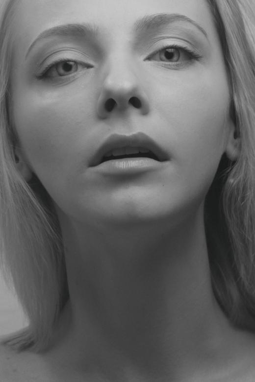 Free stock image of Blond Female Studio Portrait - Monochrome created by Alexander Krivitskiy