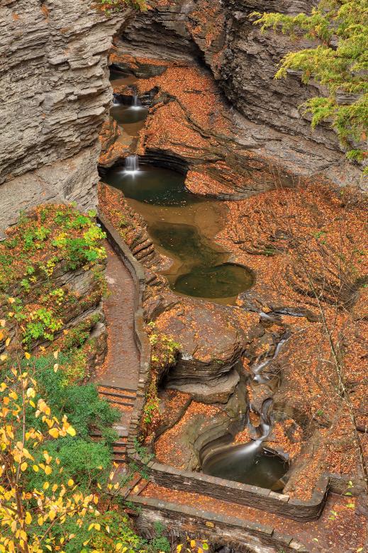 Free stock image of Autumn Gorge Overlook - Watkins Glen created by Nicolas Raymond