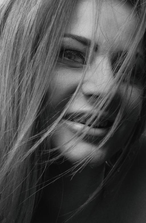 Free stock image of Young Model portrait - Monochrome created by Alexander Krivitskiy