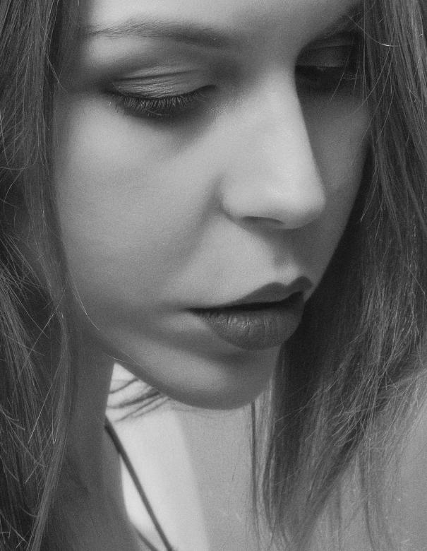 Free stock image of Girl Monochrome Profile - Close Up created by Alexander Krivitskiy