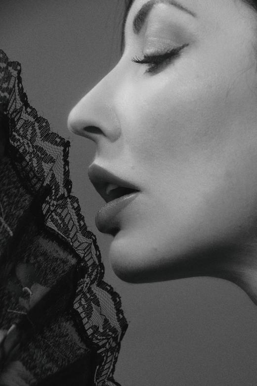 Free stock image of Woman Monochrome Profile created by Alexander Krivitskiy