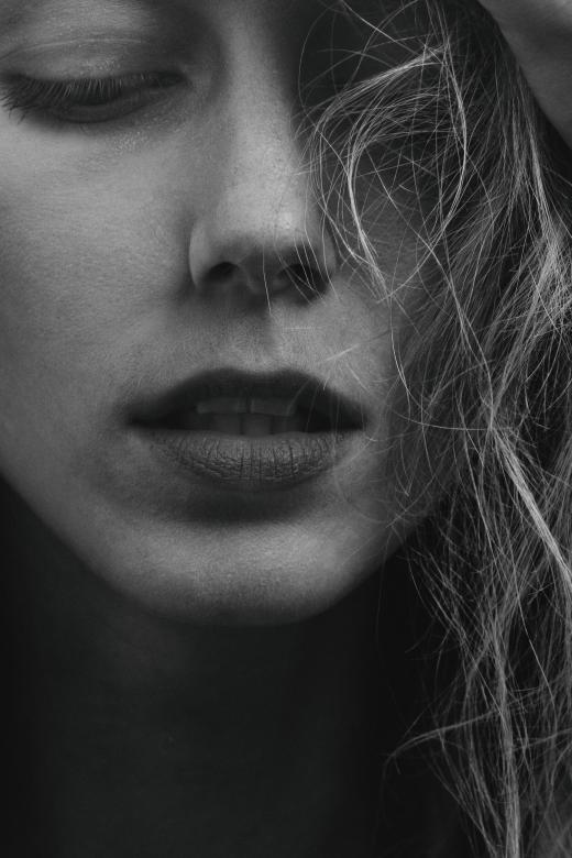 Free stock image of Beautiful Female - Monochrome Portrait created by Alexander Krivitskiy