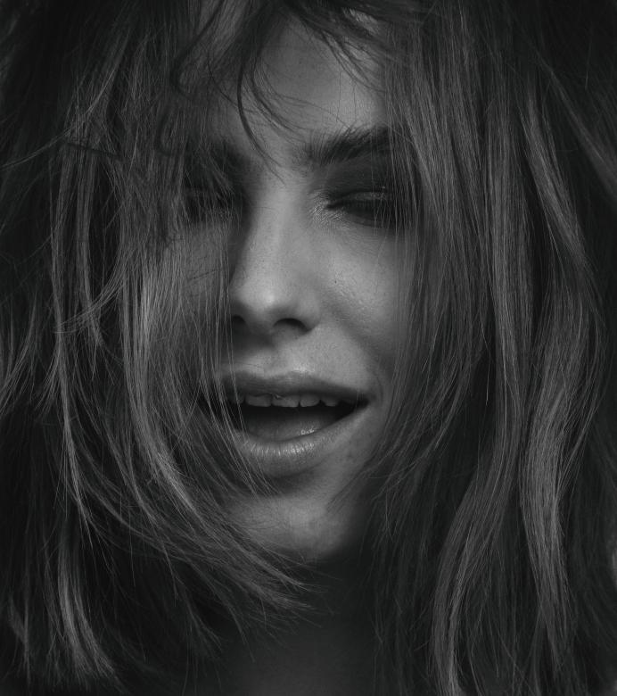 Free stock image of Girl - Monochrome Portrait created by Alexander Krivitskiy