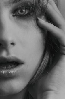 Free Stock Photo of Sexy Model Portrait - Monochrome