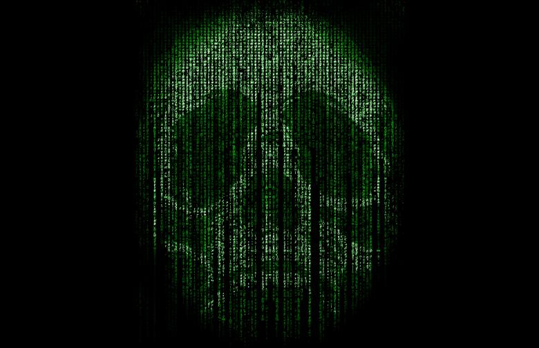 Free stock image of Skull Formed by Computer Code -  Cyber Crime Concept created by Jack Moreh