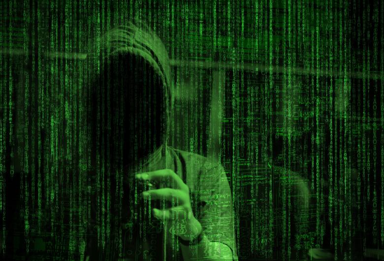 Free stock image of Matrix Over Computer Hacker - Cyber Crime Concept created by Jack Moreh