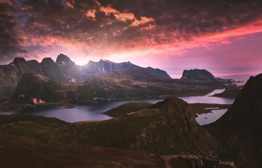 Mountains Along the Coast - Somber Landscape