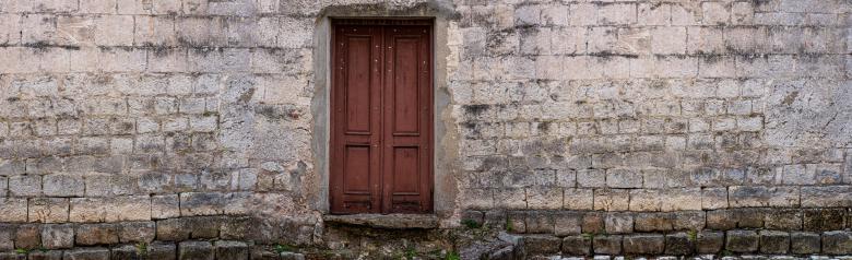 Free stock image of  old door in a stone wall created by Vladislav