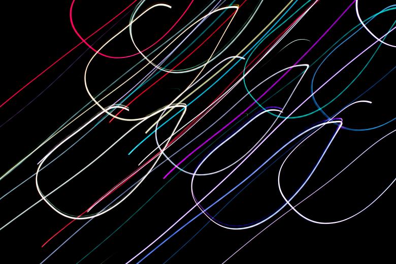 Free stock image of Abstract colorful swirls created by Krzysztof Bubel