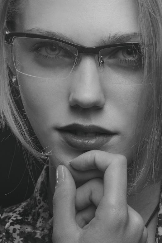 Free stock image of Woman with glasses created by Alexander Krivitskiy