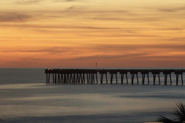 Free stock image of Pier and sunset  created by Ashish Kumar