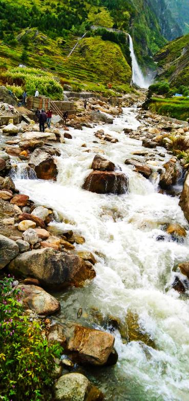 Free stock image of Rushing water in the hills created by Saurav Kumar Agrawal