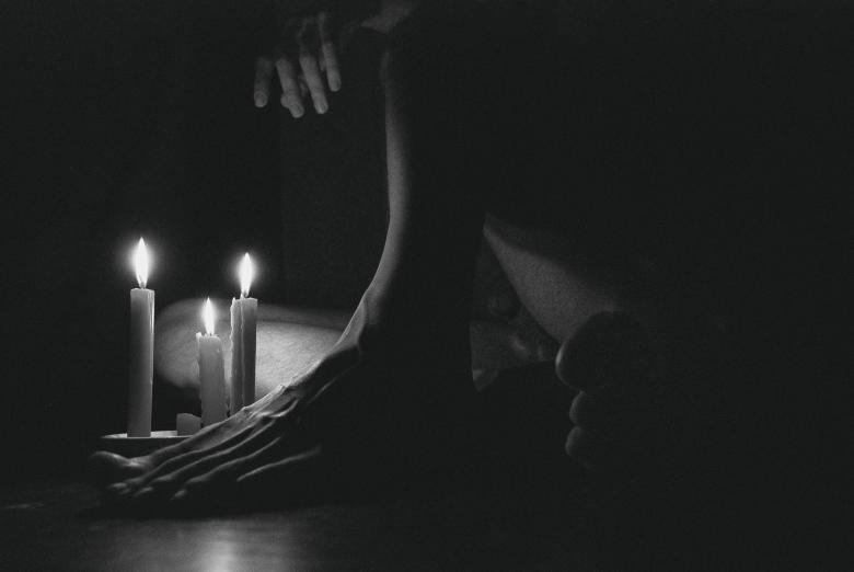 Free stock image of Glowing candles created by Alexander Krivitskiy