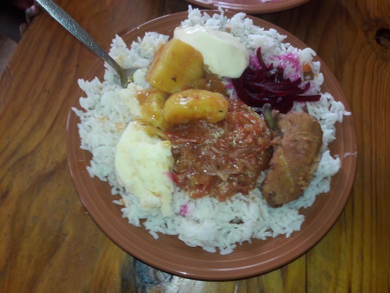 Free stock image of Rice beans dish created by Mulaudzi E