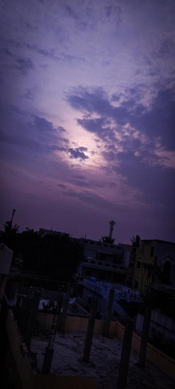 Free stock image of A blue night sky created by Mudumba Hitesh Kumar
