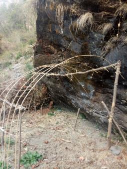 Temporary hut in mini Gosaikunda on the way 